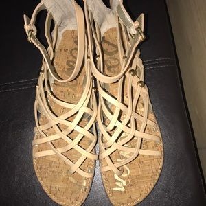 Sam Edelman Nude Gladiator Sandals